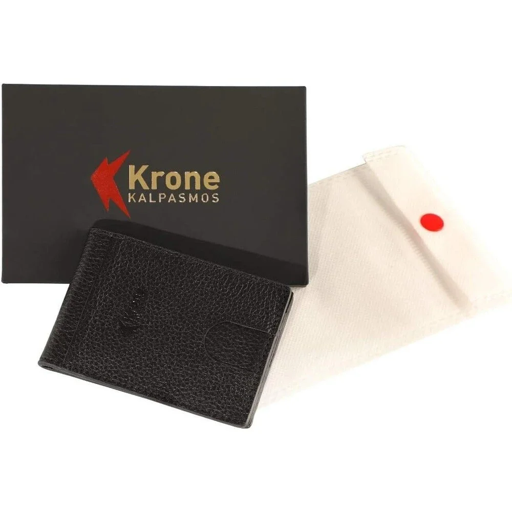 Skinny Wallet for Men, Slim Bifold Card Holder, Genuine Leather & RFID Blocking